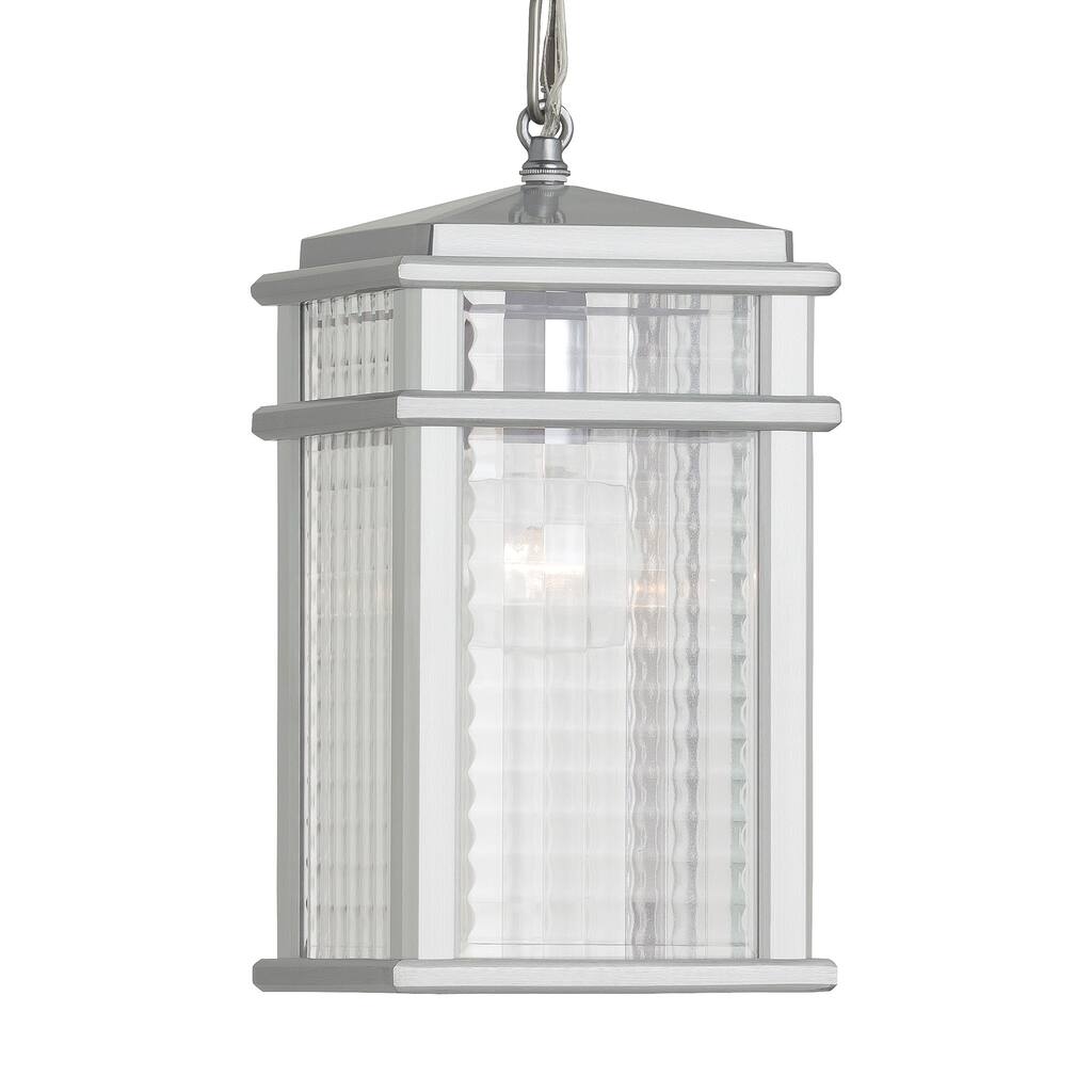 Feiss 1 - Light Pendant, Brushed Aluminum
