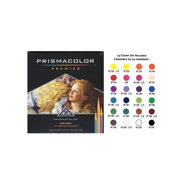  Prismacolor  Verithin Colored  Pencil  Sets Set of 36 or 24 