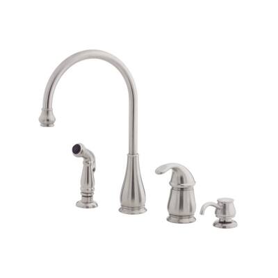 Pfister Treviso Kitchen 26 TV S/C 4H W/SPR Stainless Steel