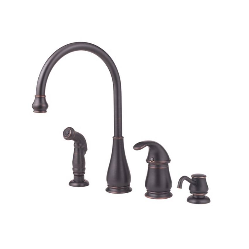 Pfister Treviso Kitchen 26 TV S/C 4H W/SPR Tuscan Bronze