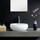 preview thumbnail 1 of 2, Fine Fixtures White China Round Modern Vessel Sink - 16" x 12"