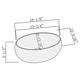 preview thumbnail 4 of 2, Fine Fixtures White China Round Modern Vessel Sink - 16" x 12"