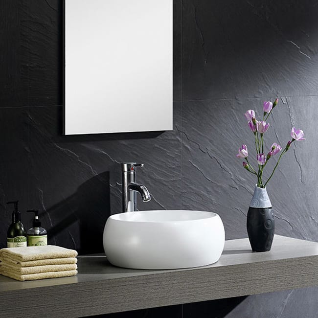 Fine Fixtures Vitreous China Bulging Round Vessel Sink