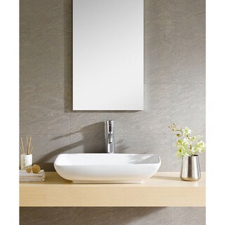 Fine Fixtures Vitreous China Rectangle Vessel Sink