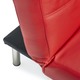 Abbyson Aspen Red Bonded Leather Foldable Futon Sleeper Sofa - Thumbnail 14