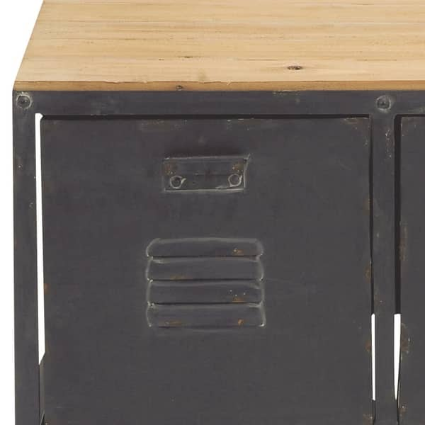 Shop Industrial 3 Drawer Wood And Metal Storage Bench By Studio