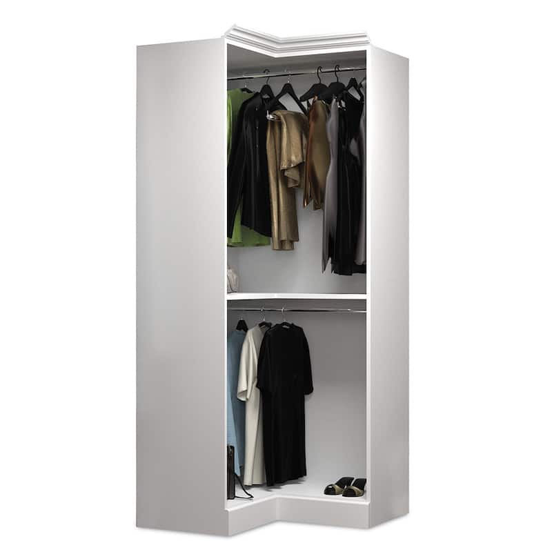 Versatile 108W U-Shaped Walk-In Closet Organizer by Bestar
