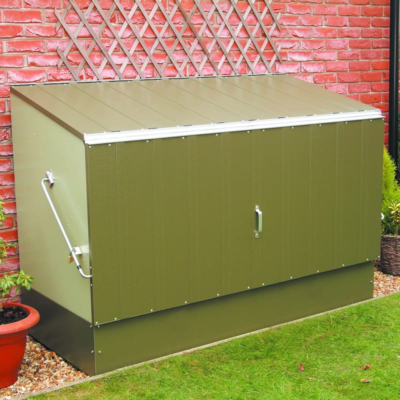 Trimetals Green Outdoor Heavy Duty Steel Bicycle Storage Locker