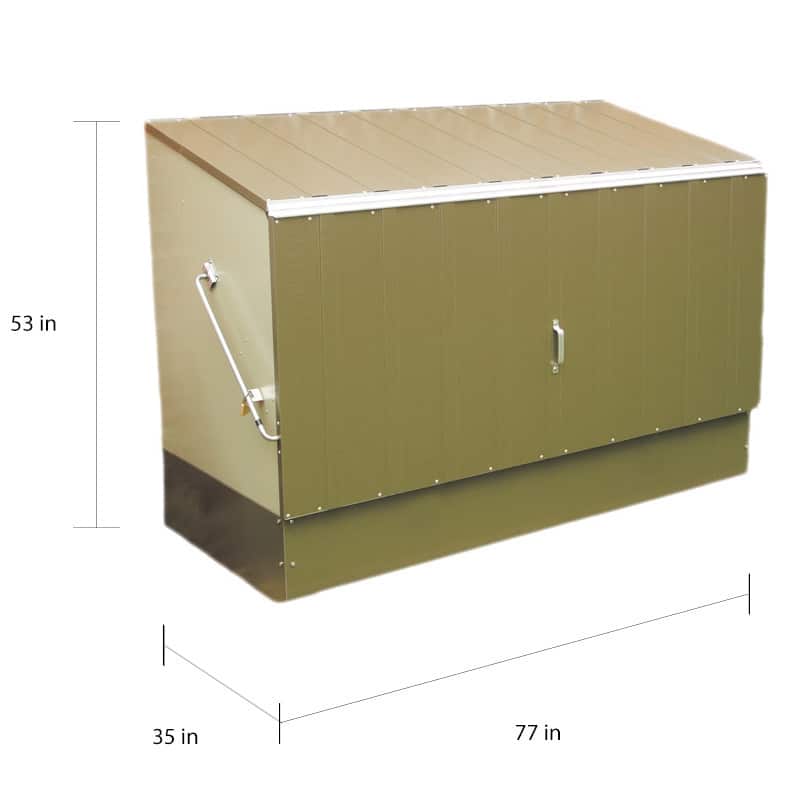 Trimetals Green Outdoor Heavy Duty Steel Bicycle Storage Locker