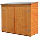 bosmere wall-store 6 ft. x 2 ft. 8 in. wood storage shed