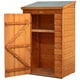 Shop Small Outdoor Wood Storage Shed - Overstock - 9723810