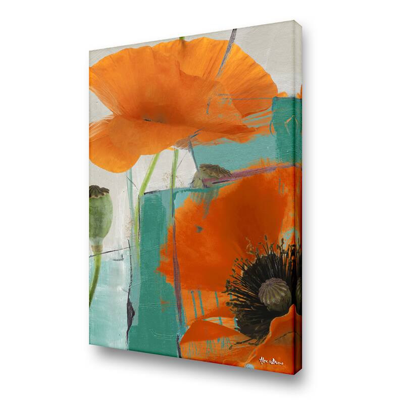 Ready2HangArt 'Painted Petals XXXIII' Floral Canvas Wall Art