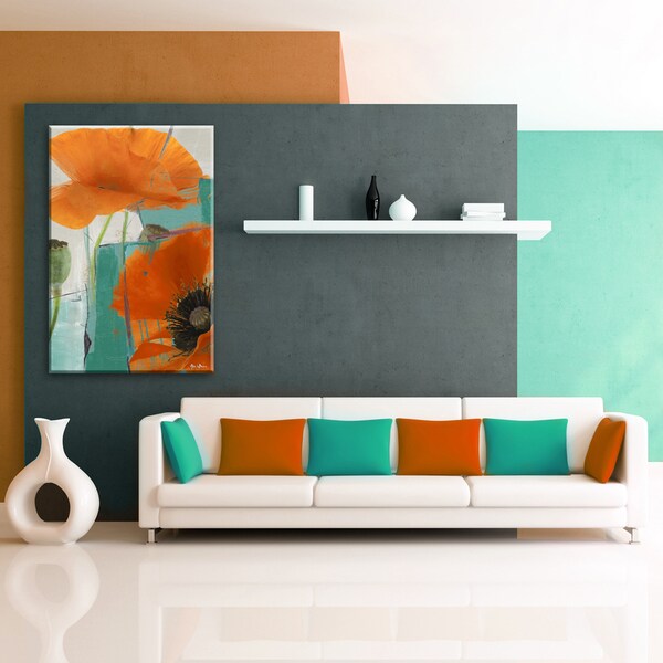 Ready2HangArt 'Painted Petals XXXIII' Canvas Wall Art