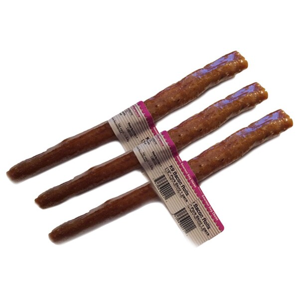 Shop Jones 10inch K9 Bacon Roll Natural Dog Chew (Pack of 3) Free