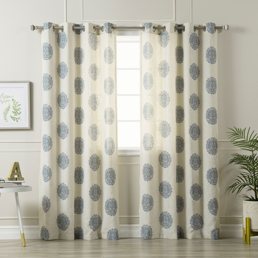 Linen, Grommet Aurora Home Curtains - Bed Bath & Beyond