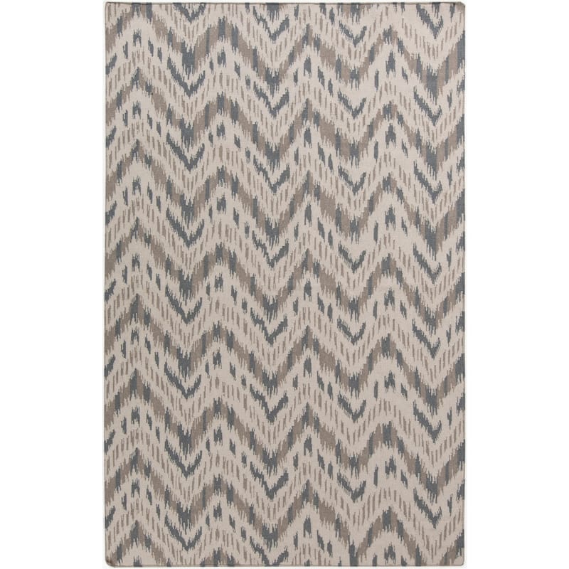 Hand-woven Lia Reversible Chevron Wool Area Rug