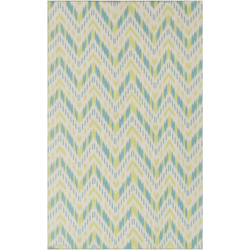 Hand-woven Lia Reversible Chevron Wool Area Rug