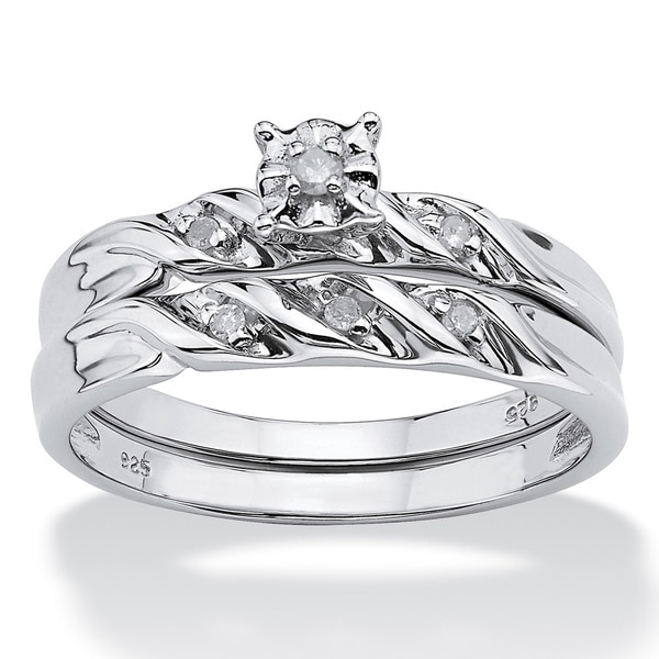 Shop Diamond Accent Platinum  over Sterling Silver Bridal 