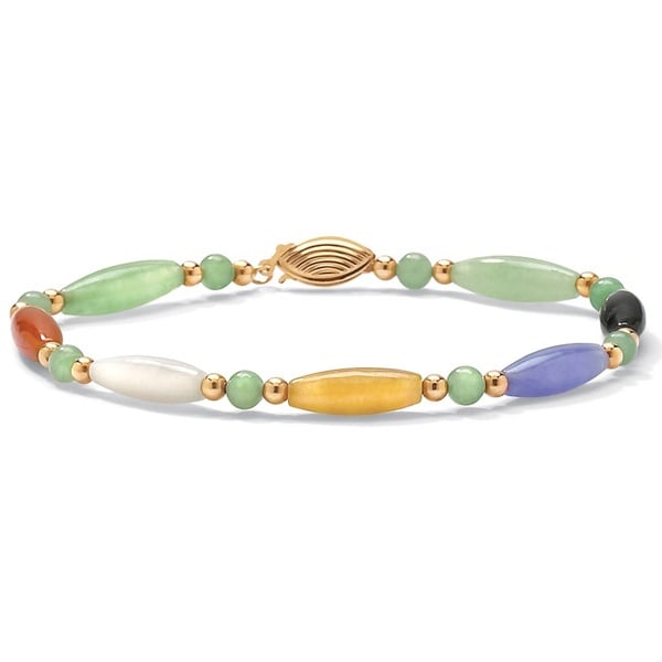 multi color jade bangle