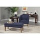 preview thumbnail 10 of 10, Porch & Den Kingswell Navy Chunky Textured Accent Chair