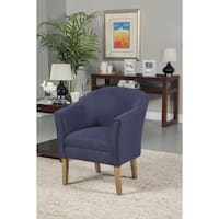 Porch & Den Kingswell Navy Chunky Textured Accent Chair