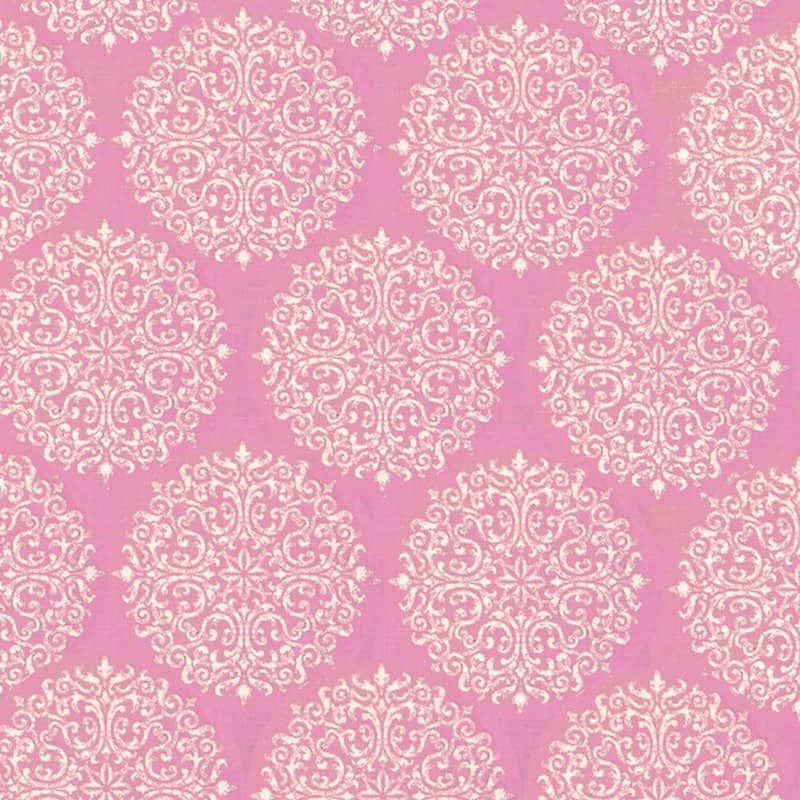 HomePop Kids' Wingback Pink Medallion Print Chair