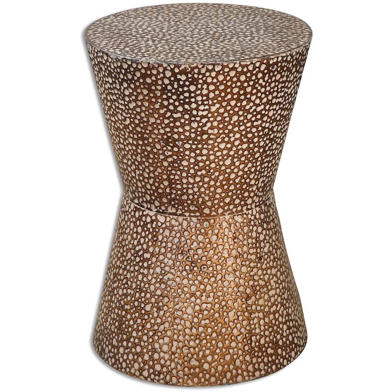 Uttermost Cutler Drum Shaped Accent Table
