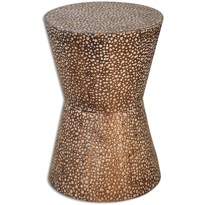 Uttermost Cutler Drum Shaped Accent Table