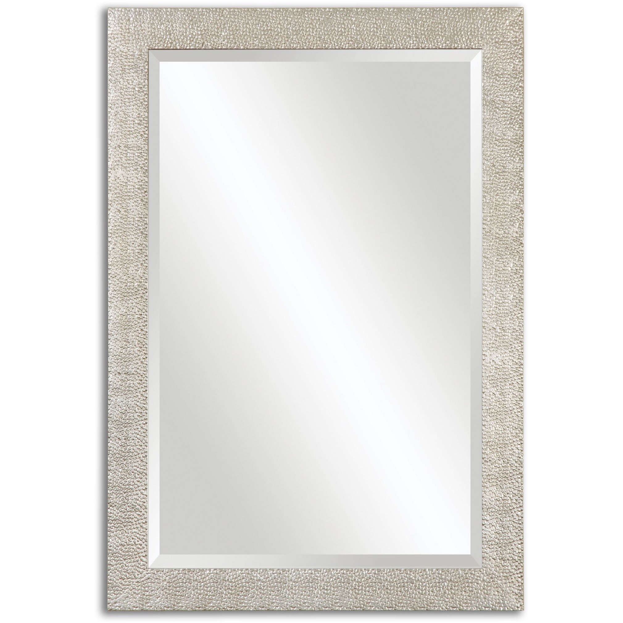 Uttermost Porcius Antiqued Silver Bevelled Mirror - Antique Silver - 29x41x0.75