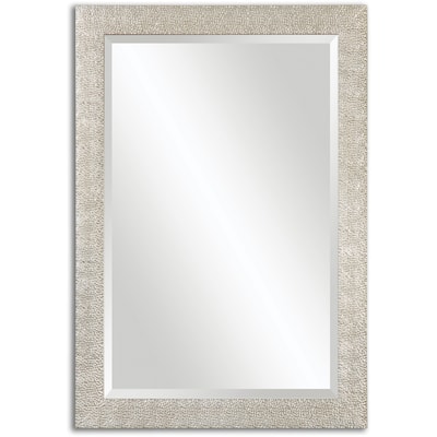 Uttermost Porcius Antiqued Silver Bevelled Mirror - Antique Silver - 29x41x0.75