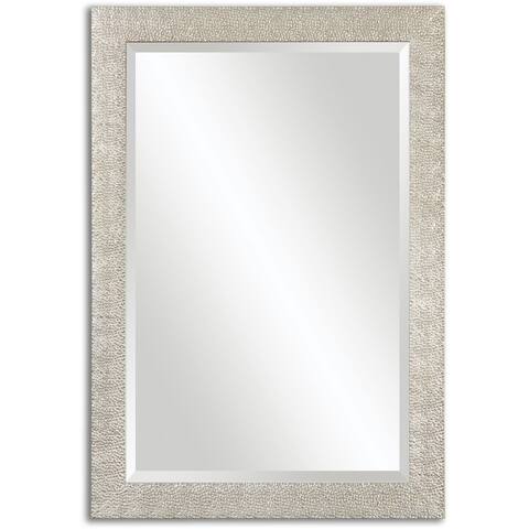 Uttermost Porcius Antiqued Silver Bevelled Mirror - Antique Silver - 29x41x0.75