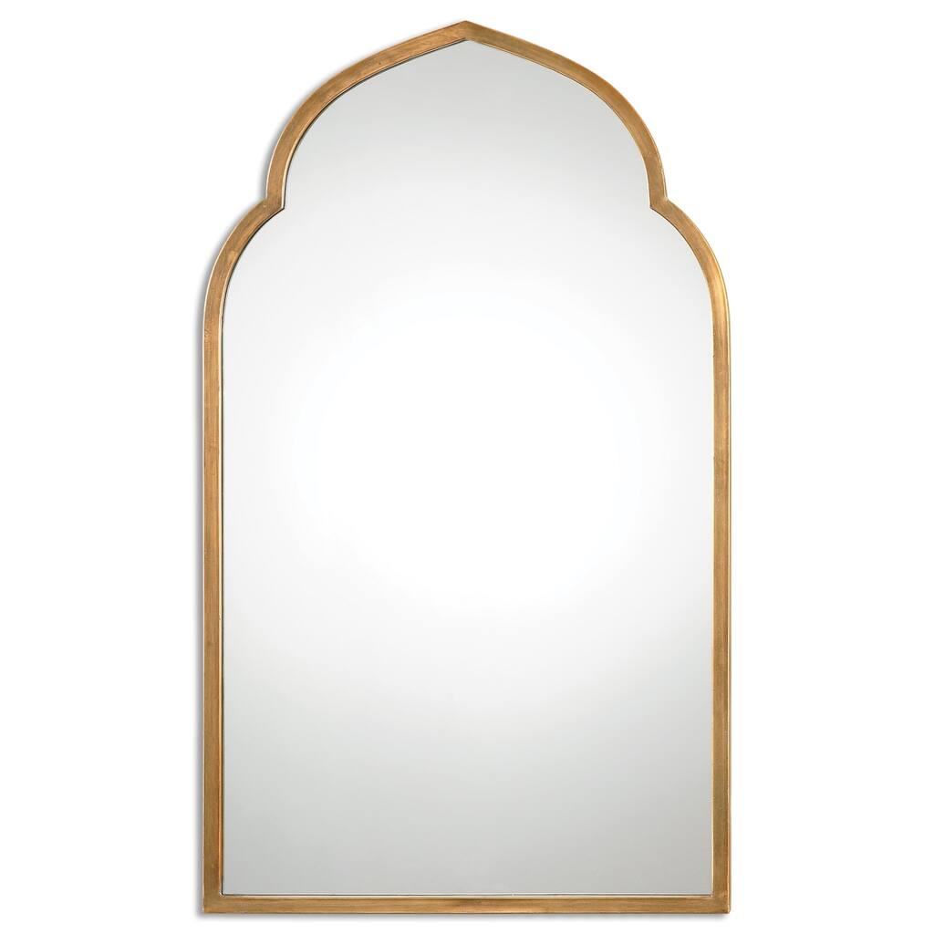 Uttermost Kenitra Gold Arch Decorative Wall Mirror - Antique Silver - 24x40x1.125