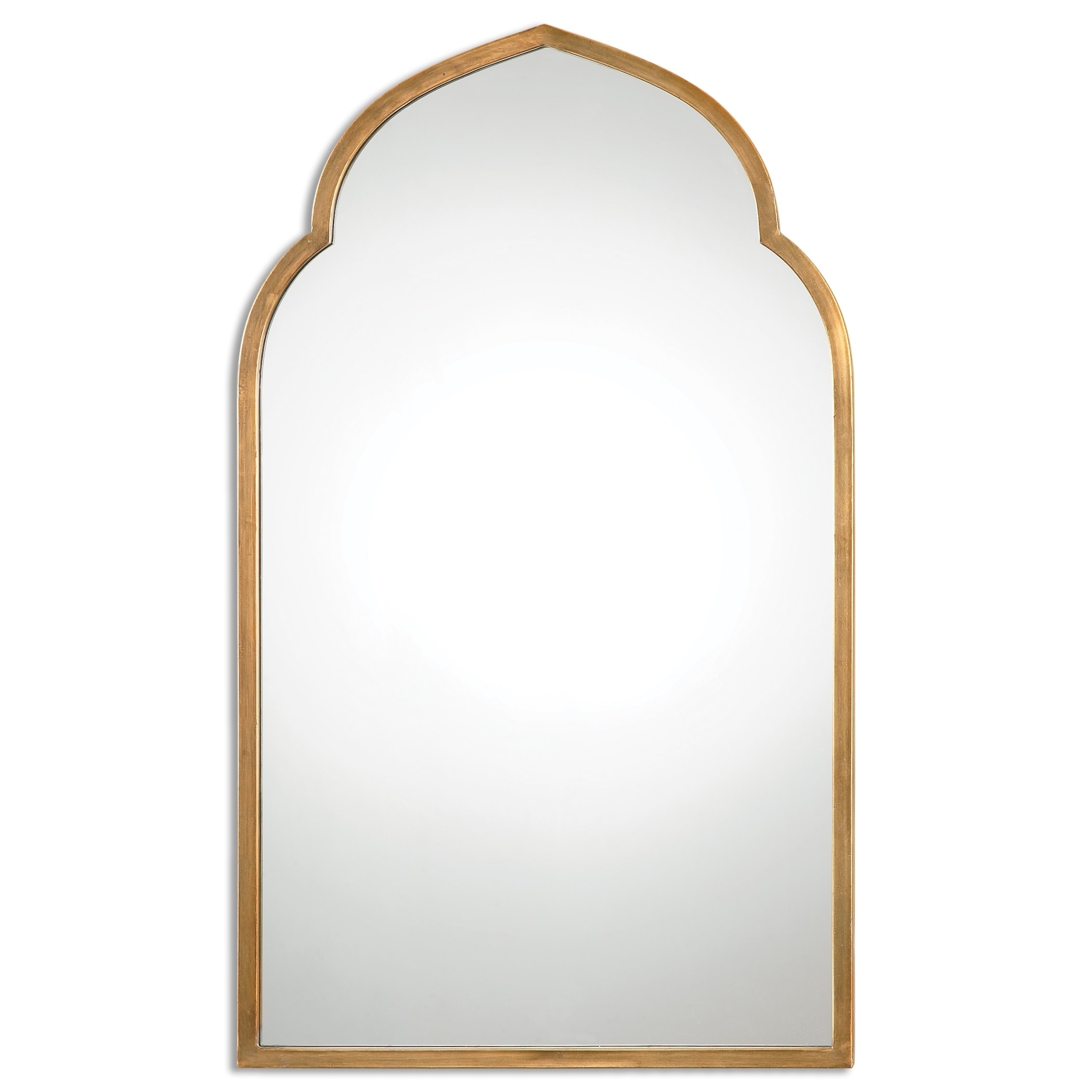 Uttermost Kenitra Gold Arch Decorative Wall Mirror - Antique Silver - 24x40x1.125