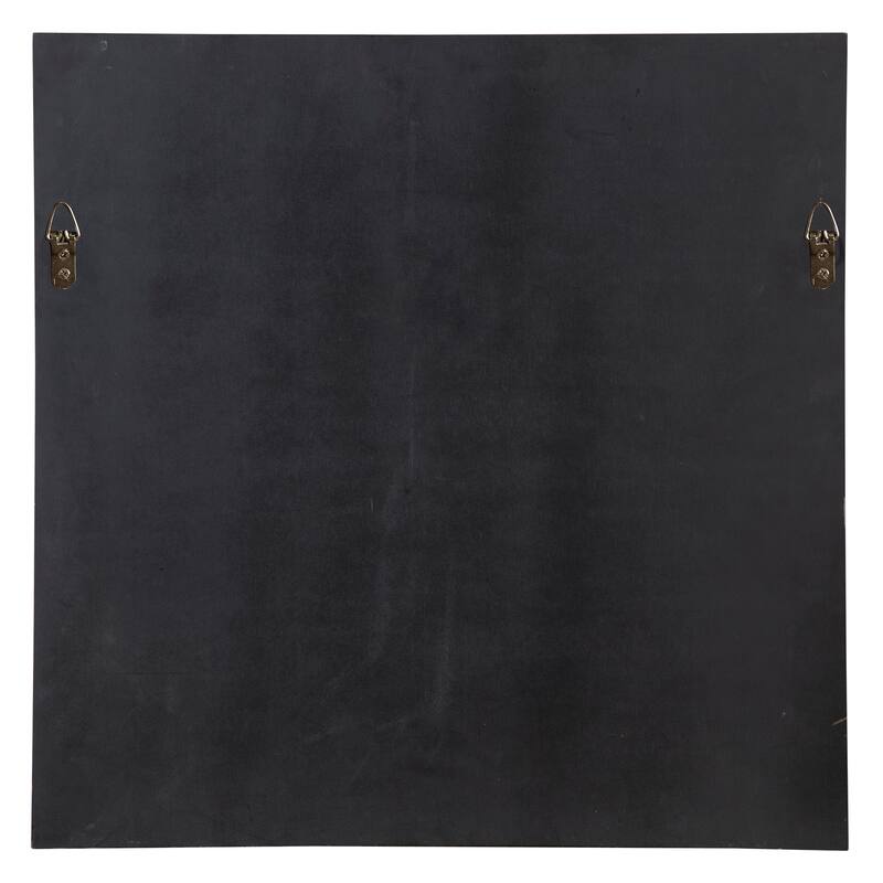 Uttermost Matty Antiqued Square Wall Mirrors (Set of 2) - Black - 23.5x23.5x1