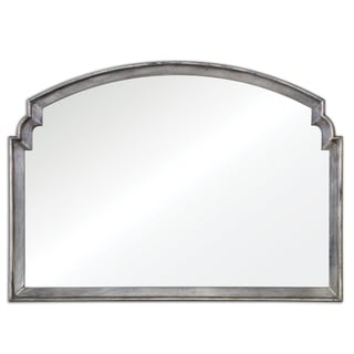 Uttermost Via Della Silver Decorative Wall Mirror - Antique Silver - 41.875x29.25x1.25
