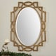 preview thumbnail 2 of 1, Uttermost Margutta Gold Decorative Oval Mirror - Antique Silver - 29.5x41x0.75