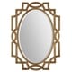 preview thumbnail 1 of 1, Uttermost Margutta Gold Decorative Oval Mirror - Antique Silver - 29.5x41x0.75
