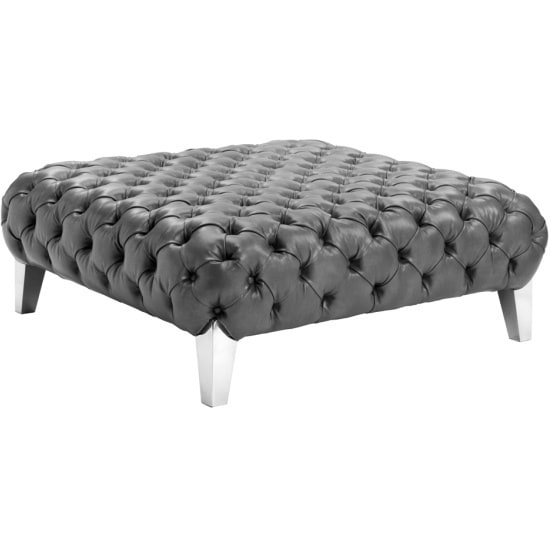 Sunpan Club Luxor Leather Ottoman   16902874  