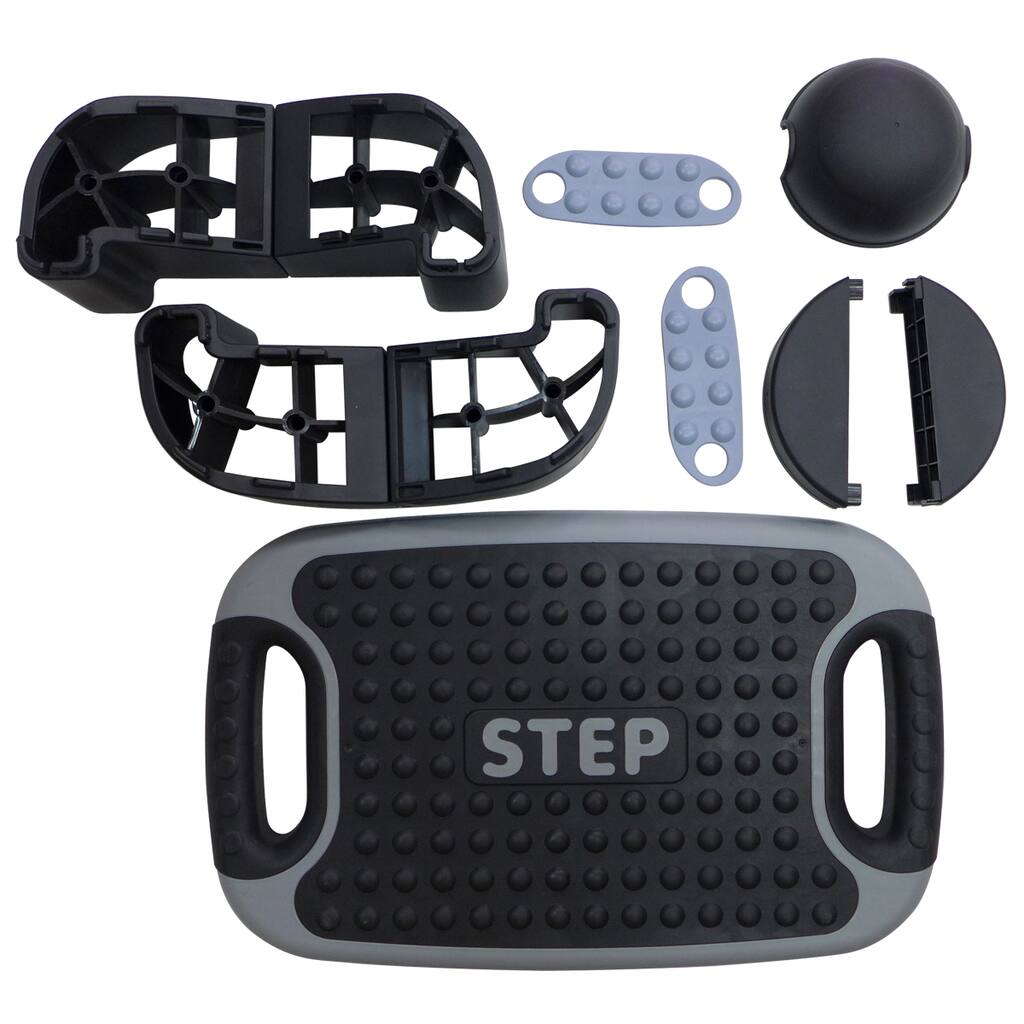 ActionLine KY-61021 5-in-1 Multi-function Aerobic Step/ Fitness Step - Black/Grey