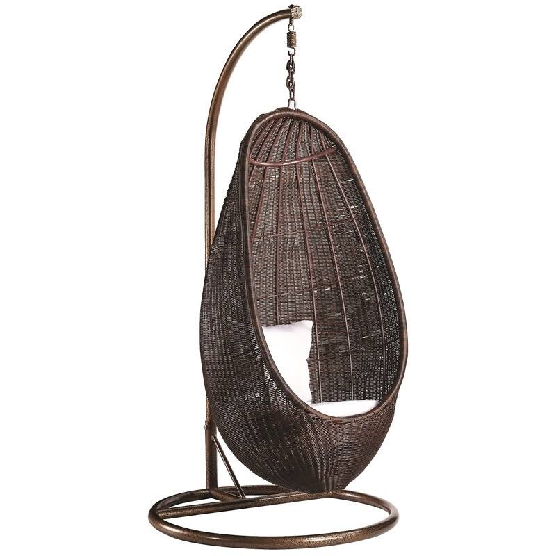 Rattan Hanging Chair and Stand