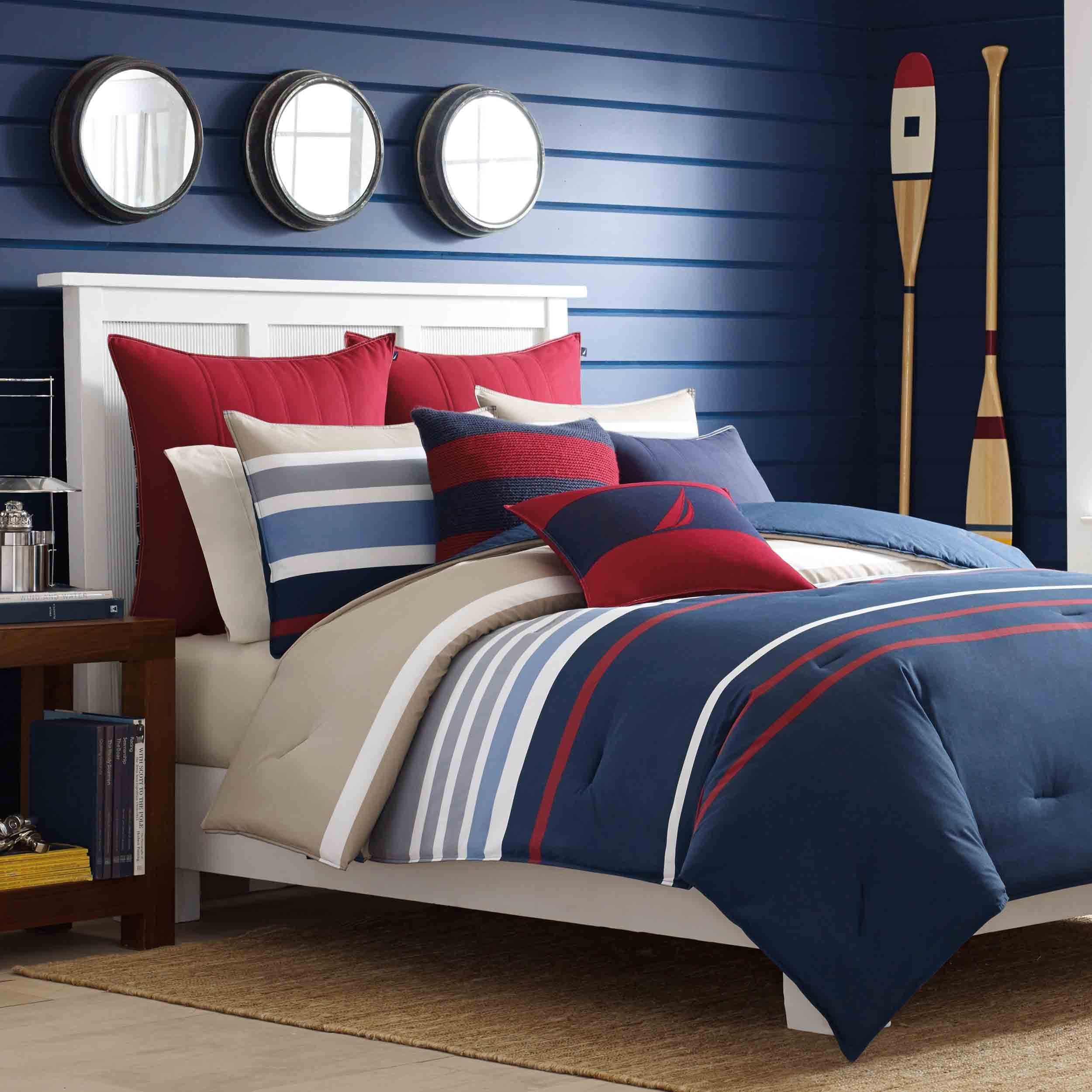 Nautica Bradford Cotton 3 Piece Duvet Cover Set On 3 Piece Duvet Cover Set