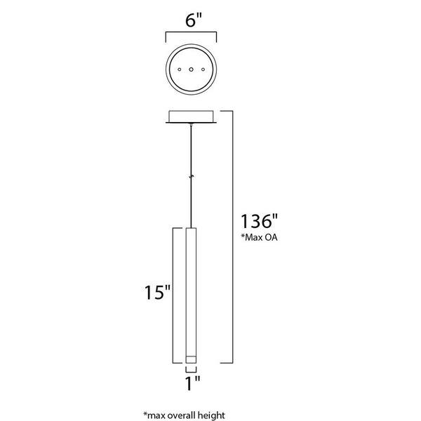 Chrome One-light LED Picolo Mini Pendant
