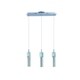 preview thumbnail 1 of 4, ChromeThree-light LED Fizz III-Linear Pendant