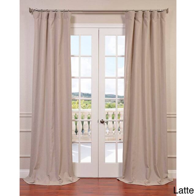 Heavy Faux Linen Single Curtain (1 Panel)