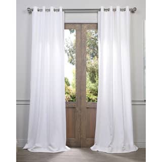 Off White Linen Curtains D Online At Our Exclusive Fabrics Heavy Faux Linen Grommet Curtain Panel