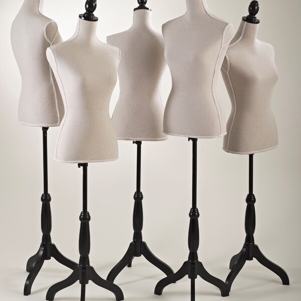 Shop Dress Form on Adjustable Black Stand - On Sale - Free Shipping ...