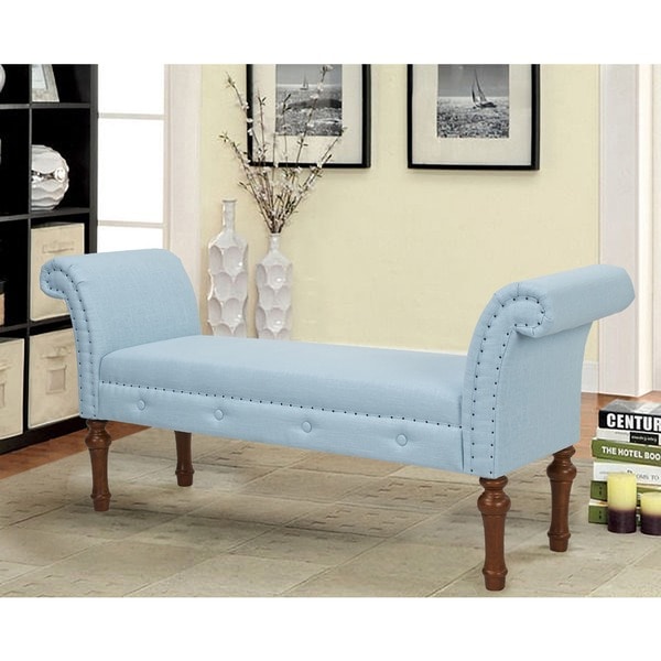 Shop Jennifer Taylor Elise Roll Arm Entryway Bench Free Shipping