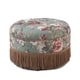 preview thumbnail 30 of 90, Yolanda Performance Fabric 25" Tufted Round Footstool Ottoman with Rope Fringe