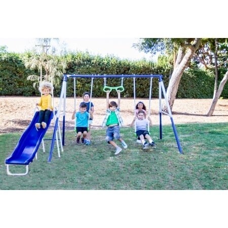 Sportspower Sierra Vista 4 Station Metal Swing Set 124 X 102 X 73