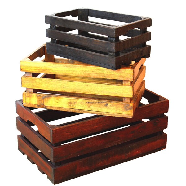 wooden crates with lids for sale